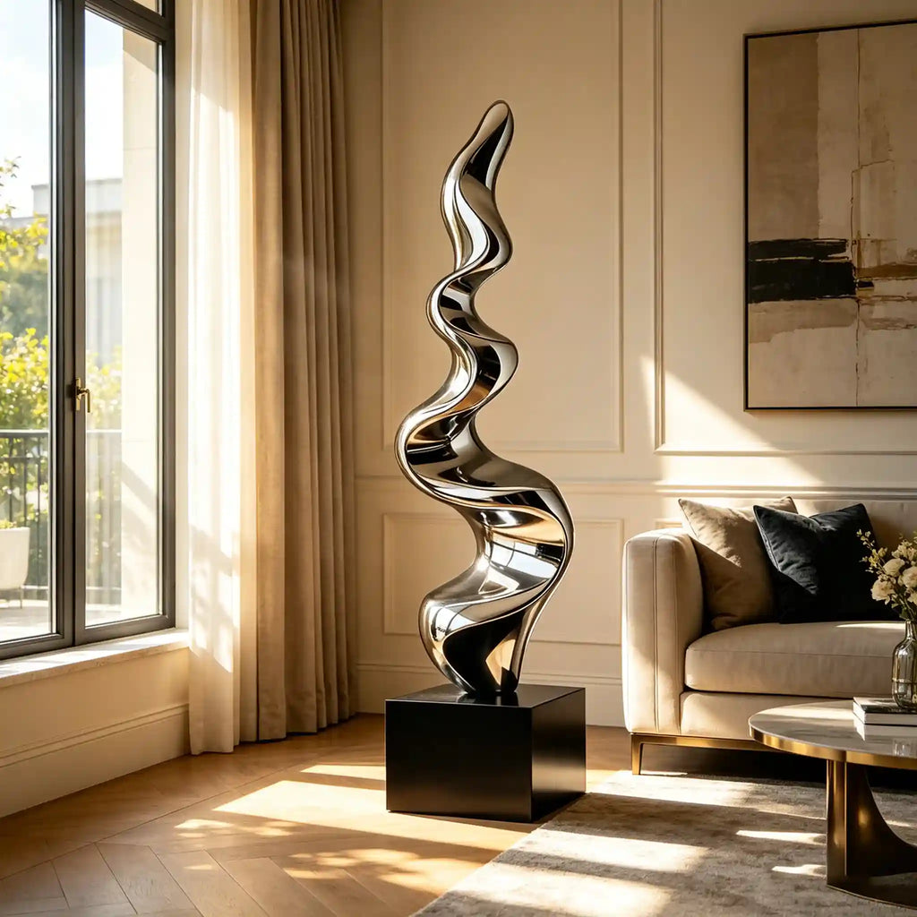 Modern Art Large Abstract Stainless Steel Sculpture for Indoor Outdoor ...