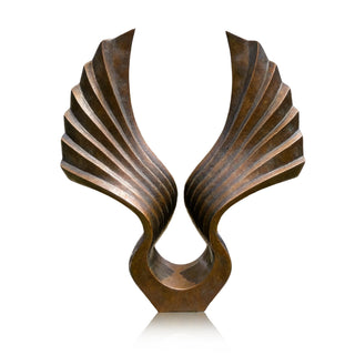 VICTORY VSB-94 Modern abstract wing art sculpture in bronze, perfect for luxury spaces