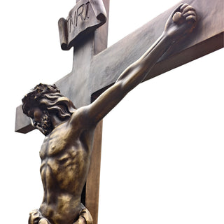 VICTORY VSB-86 Holy bronze Jesus cross sculpture religious art centerpiece