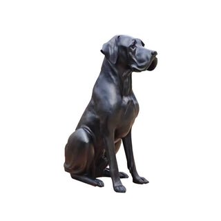 Elegant bronze dog sculpture for outdoor estate, villa entrance and interior decor VSB-114
