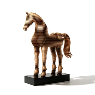 Victory Sculptures Modern bronze horse sculpture for luxury staircase and living room decor