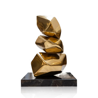 Contemporary geometric stainless steel sculpture for outdoor garden display VSS-115