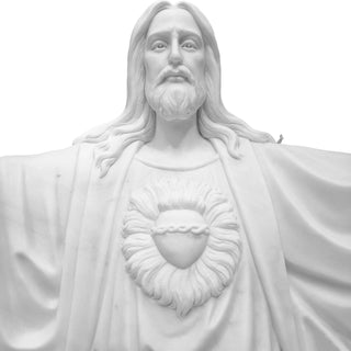 Marble Jesus sculpture for Catholic prayer gardens, Christian schools, cemeteries, and religious institutions