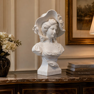 Elegant marble lady bust sculpture for luxury home interior and art gallery decor VSM-148