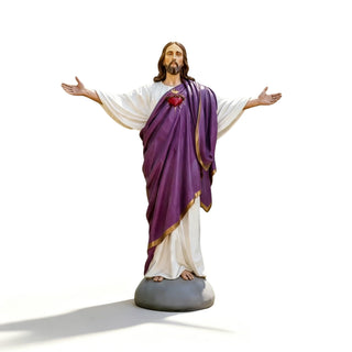 Christian fiberglass Jesus figure sculpture  for devotional spaces, altars, and religious environments