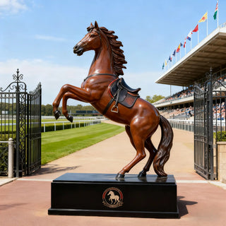 Modern fiberglass horse sculpture VSF-01 for outdoor garden and commercial landscape decoration