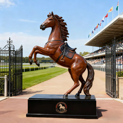 Modern fiberglass horse sculpture VSF-01 for outdoor garden and commercial landscape decoration