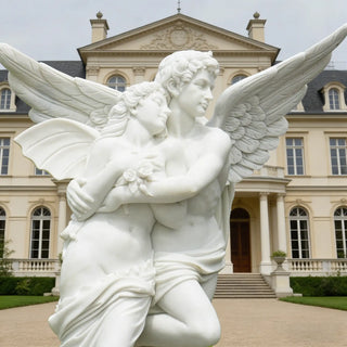 Victory Sculptures VSM-90 Luxury romantic marble sculpture for garden and outdoor art centerpiece