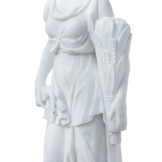 Hand-carved marble Greek harvest goddess statue for villa and estate landscapes VSM-126