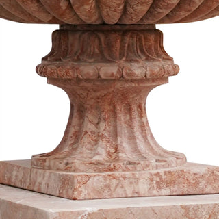 Victory Sculptures Classic marble urn planter with pedestal base for outdoor decor