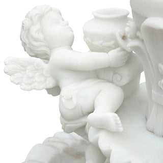 Hand-carved marble fountain, classic water feature for garden, patio and courtyard decor VSM-141