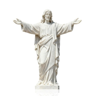 Marble Jesus statue perfect for European garden and outdoor religious decor VSM-75 