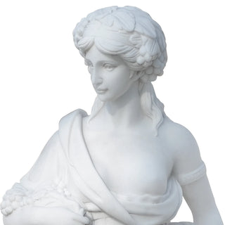 Large marble Roman goddess sculpture for outdoor garden, park, or luxury estate decoration