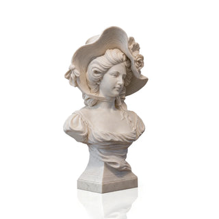 Elegant marble lady bust sculpture for luxury home interior and art gallery decor VSM-148
