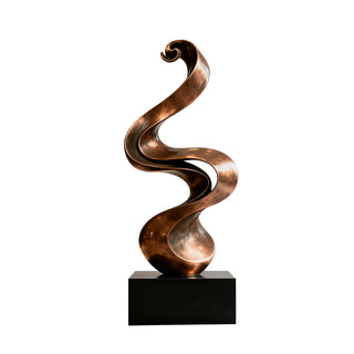 VICTORY Bronze twisted curve sculpture as luxury indoor and outdoor art decor VSB-82