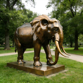 VICTORY Large bronze African elephant sculpture for outdoor park and landscape decoration VSB-104