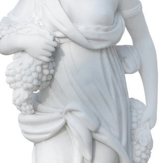 Large marble Roman goddess sculpture for outdoor garden, park, or luxury estate decoration