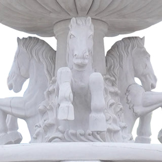 European Marble fountain with horse sculpture for luxury garden, villa and estate VSM-139