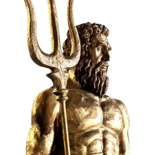 VICTORY Luxury bronze gilt Poseidon sculpture with classical Greek mythology VSB-77
