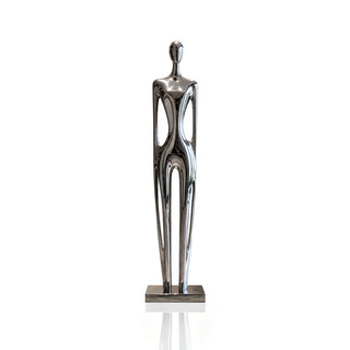 Victory Sculptures Polished stainless steel abstract human sculpture for luxury interior decor VSS-112