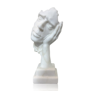 VICTORY Modern white marble face sculpture for artistic home and office decoration VSM-123