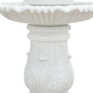Elegant marble angel fountain for small garden, luxury patio and courtyard decor VSM-141