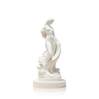 Elegant marble goddess sculpture perfect for villa garden, estate, and luxury home decor, premium marble art VSM-07
