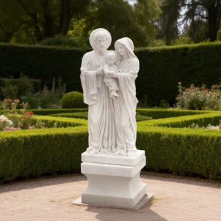 Victory Sculptures VSM-01 Marble Holy Family religious statue for spiritual and faith spaces