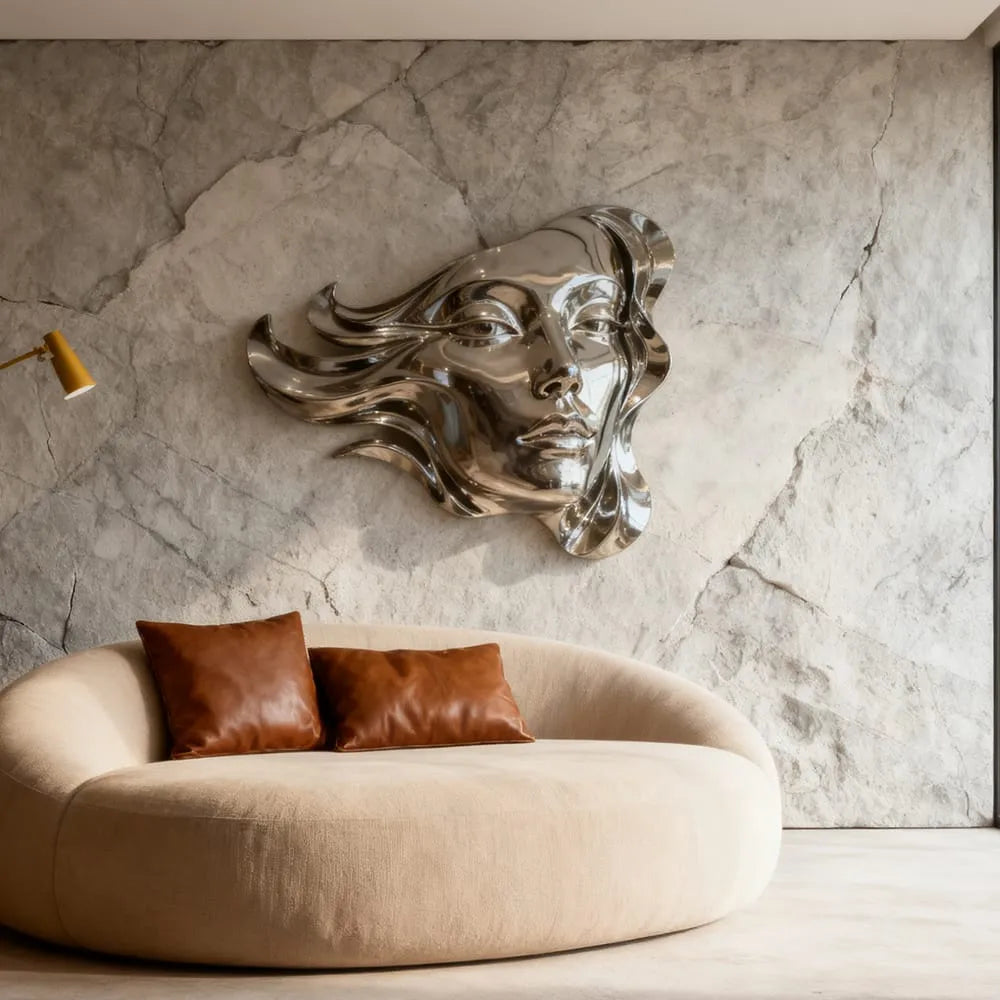VICTORY Mirror Stainless Steel Abstract Female Wall Art Sculpture VSS ...