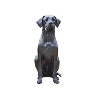 Elegant bronze dog sculpture for outdoor estate, villa entrance and interior decor VSB-114