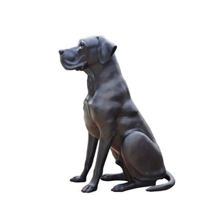 Elegant bronze dog sculpture for outdoor estate  and interior decor VSB-114
