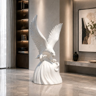 Indoor fiberglass eagle sculpture for lobby, villa & office interior decoration, VSF-03