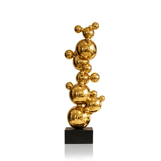 Modern abstract gold ball sculpture for living room and luxury interior VSS-114