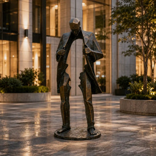 Antique bronze figure sculpture  for modern public spaces, pedestrian streets and art plazas VSB-65