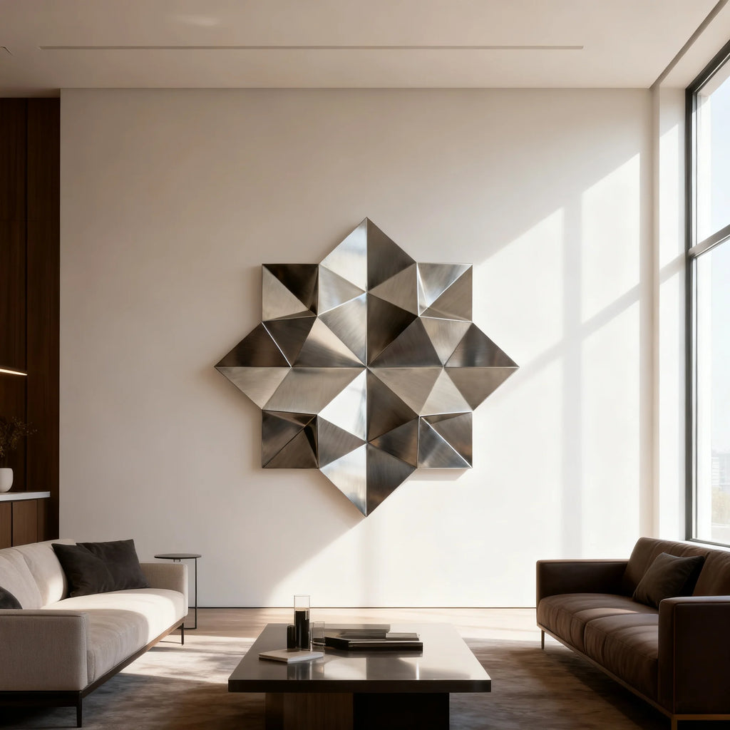 VICTORY Modern Stainless Steel Geometric Wall Art Sculpture VSS-21 ...