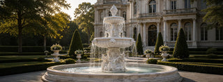 premium natural white marble fountain statues ideal for park and luxury courtyard decor.