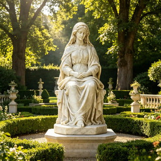 VICTORY VSM-85 Religious marble Virgin Mary sculpture for indoor and outdoor church space