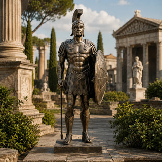 VICTORY VSB-93 Bronze Roman Warrior Sculpture for European castle and historic decor