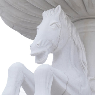 Large outdoor garden marble fountain with classical sculptures and water feature VSM-139