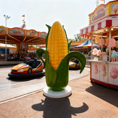 VICTORY fiberglass corn sculpture perfect for amusement parks, eco-parks, and rural commercial areas.