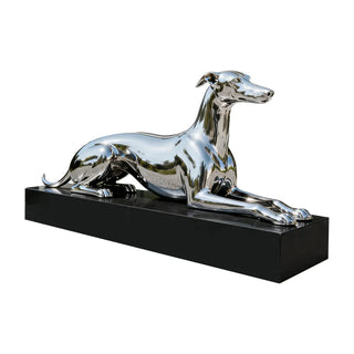 VICTORY stainless steel pet sculpture for outdoor entryways, courtyards, and modern home exterior.
