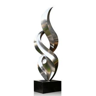 VICTORY VSS-06 outdoor abstract spiral stainless steel sculpture for modern outdoor