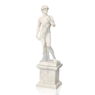 Full body marble David classical Renaissance sculpture perfect for garden and museum decor